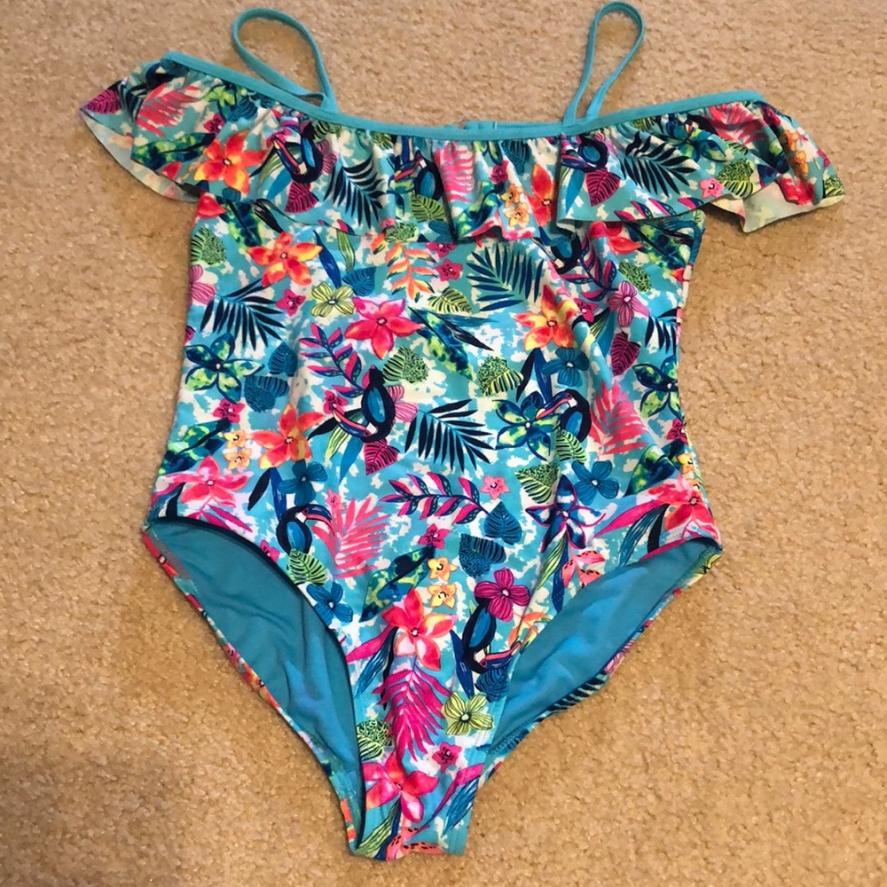 Girls Off The Shoulder swimsuit